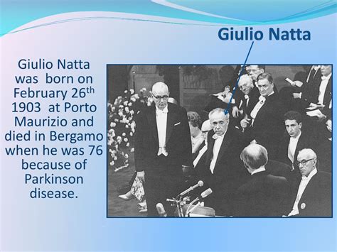 Ppt Giulio Natta Powerpoint Presentation Free Download Id2139153