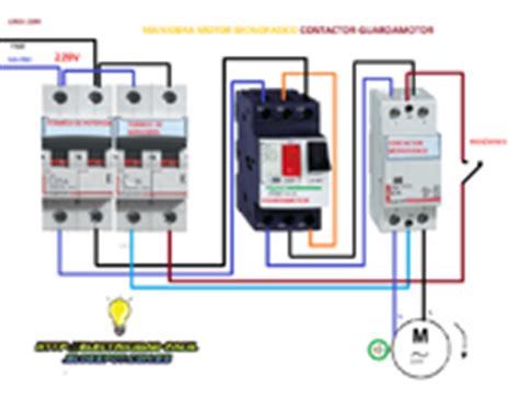 Esquemas El Ctricos Maniobra Motor Con Guardamotor Y Contactor