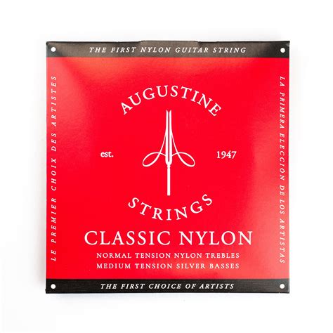 Augustine Classicred Classical Guitar Strings Regular Trebles Norm