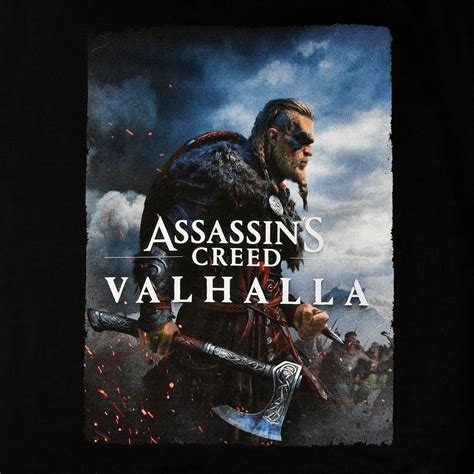 Eivor Valhalla T Shirt Schwarz Assassin S Creed Assassins Creed Elbenwald