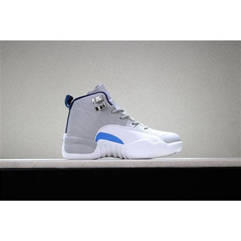 Kids Air Jordan 12 Wolf Greyuniversity Blue White For Sale Nike