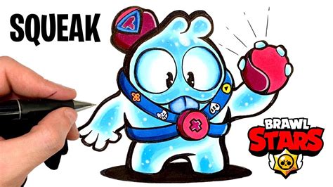 Come Disegnare Squeak Color Brawl Stars Youtube