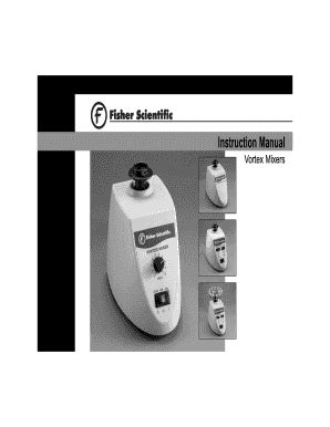 Fillable Online Hiphealth Analog Vortex Mixer Instruction Manual