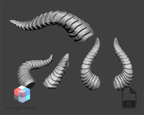 Horns Printable 3d Model Stl Files 3d Print Files 3d Art Design