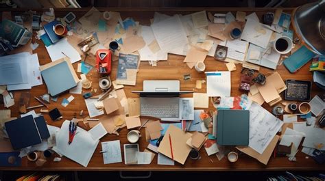 office desk top  premium ai generated image