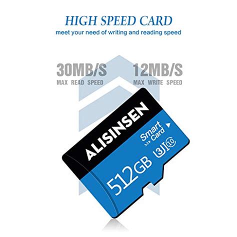 Micro SD Card 512GB Micro Memory SD Card 512GB TF Memory Card Class 10 ...