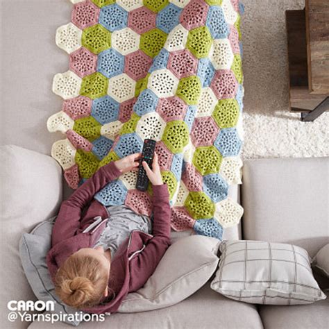 Ravelry: Crochet Hexagon Afghan pattern by Yarnspirations Design Studio