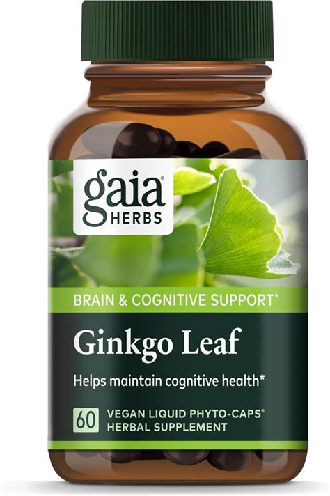 Gaia Herbs Ginkgo Leaf Liquid Phyto Capsules 60 Vegetarian Capsules