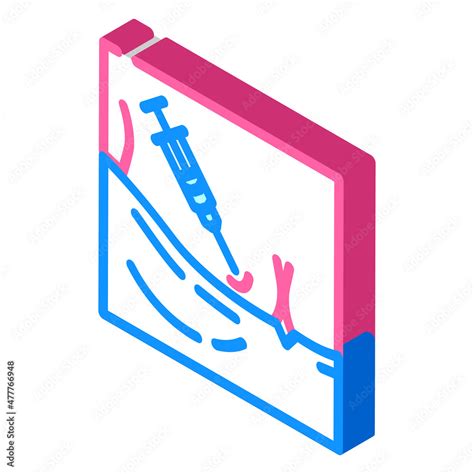 Mesotherapy Rejuvenation Zones Isometric Icon Vector Mesotherapy