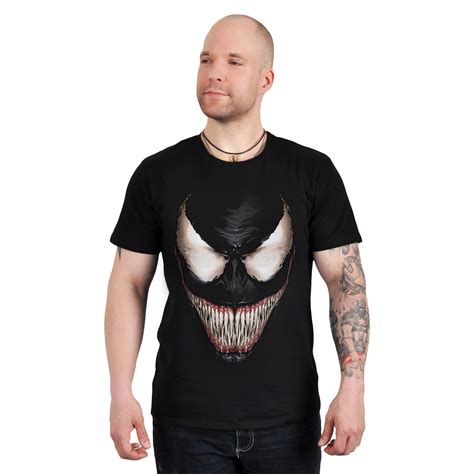 Spider Man Venom Smile T Shirt Schwarz Elbenwald