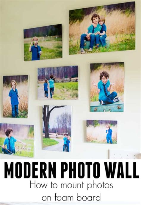 HOW TO MOUNT PHOTOS ON FOAM BOARD