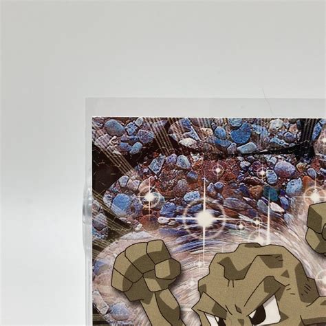 Geodude Non Foil Topps Blue Logo St Print Pok Mon Tv Animation