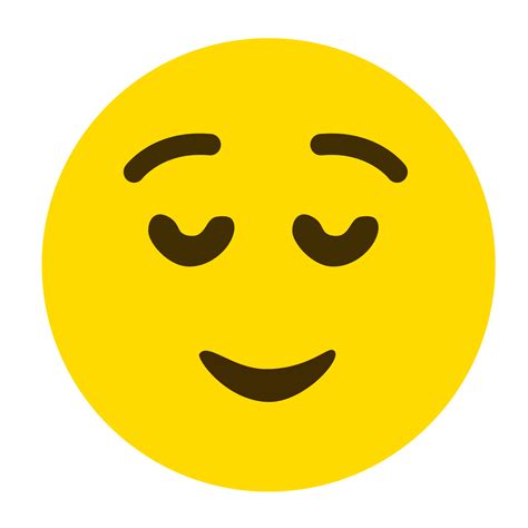 Emoji feel comfortable happy png file 10313703 PNG