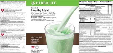 Formula Healthy Meal Nutritional Shake Mix Mint Chocolate G Etsy