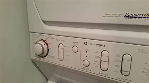 Maytag Neptune Stacked Washer And Dryer Youtube