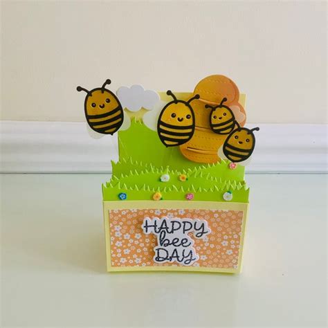 Bumble Bee Pop Up Card Etsy