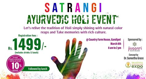 Satrangi Ayurvedic Holi Event | 2023 - Jivaasri