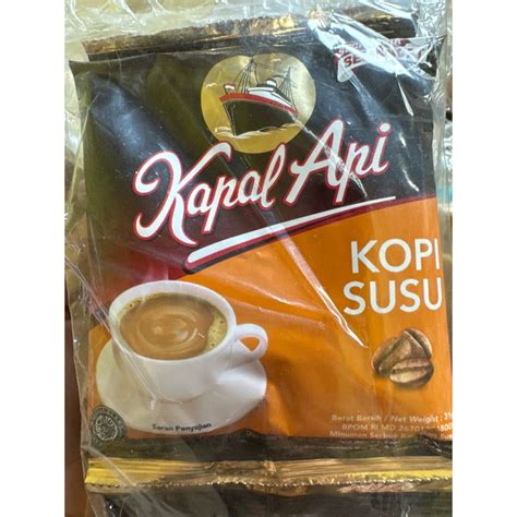 kopi kapal api sachet 1renteng isi 10 cuci gudang 蝦皮購物