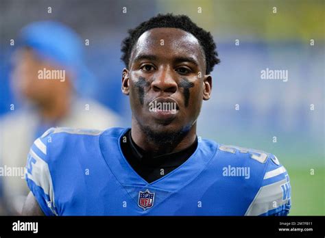 Detroit Lions Cornerback Jerry Jacobs 39 Runs On The Field Before An