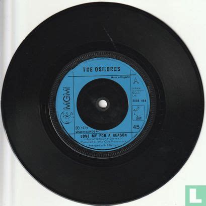 Love Me for a Reason Single 2006 458 (1974) - Osmonds, The - LastDodo