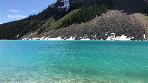 Blue Lake Louise In Late May 2017 Banff National Park Canada Youtube