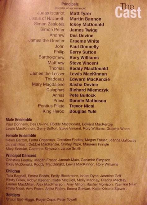 Jesus Christ Superstar Cast - Starlight Musical Theatre