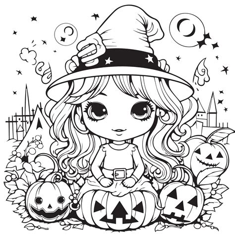 Free Cute Halloween Coloring Pages! Print & Fun - Free coloring pages