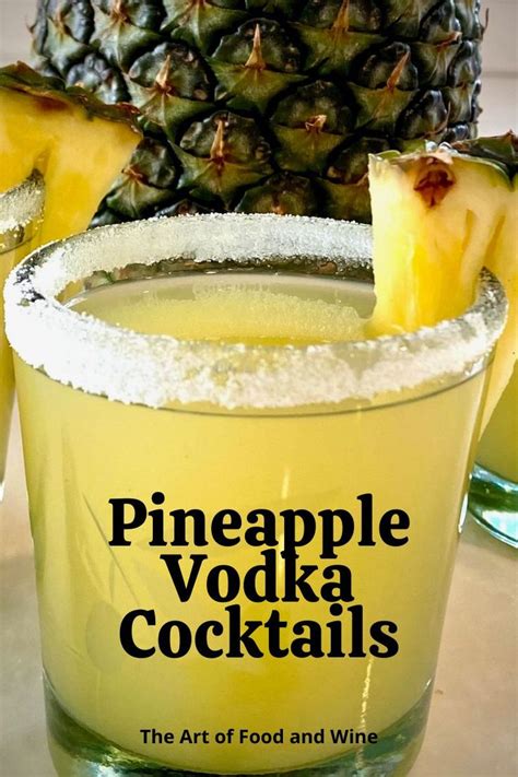 Pineapple Cocktail Vodka Alcoholic Drinks With Pineapple Juice Cocktail Drinks Vodka Vanilla