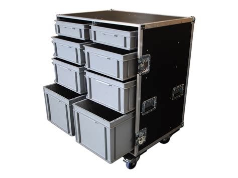 Custom Large Production Flight Case With Trays Tourgo Event