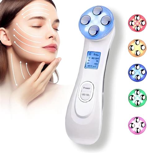 Foreverlily Face Massager Led Light Therapy Beauty Device Ultrasonic