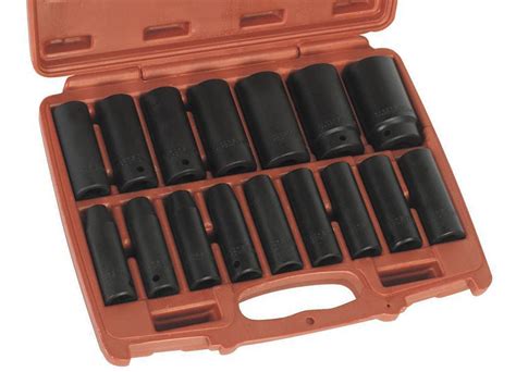 Sealey Deep Impact Socket Set 16 Piece 12″ Sq Drive Metric 10 32