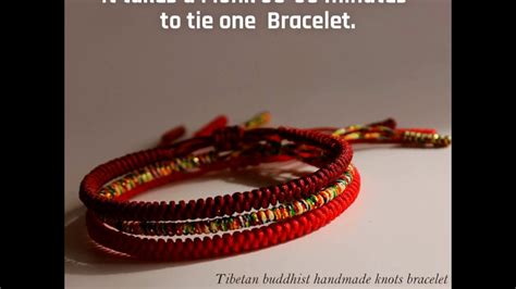 Hand Made Lucky Knot Bracelets By Tibetan Buddhist Monks Youtube