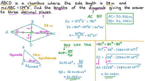 Question Video Using Right Angled Triangle Trigonometry To Find