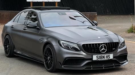 Mercedes C63 Wrapped In Satin Grey Youtube