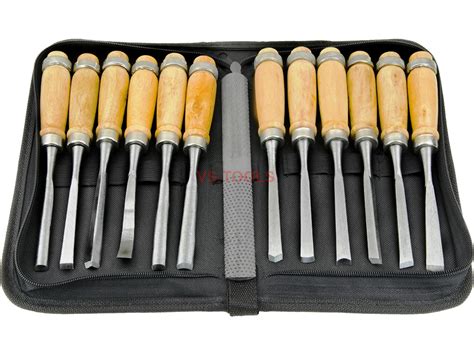 14Pcs Wood Carving Chisel Rasp File Set Woodworking Detailed ...