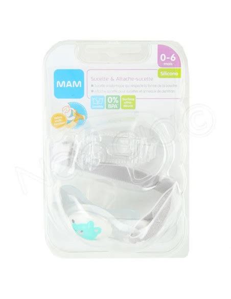 Mam Sucette Attache Sucette Mois Silicone Velcro Multi Fonction