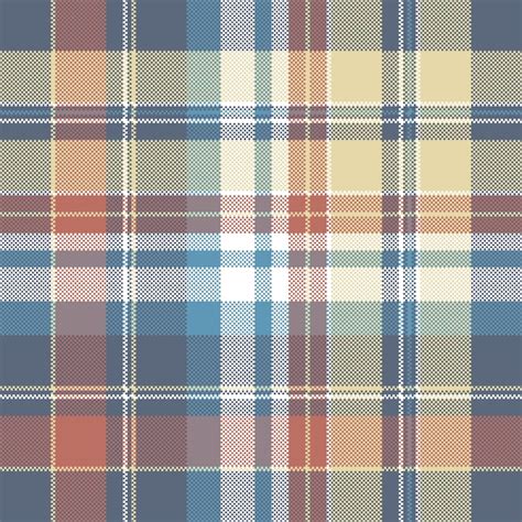 Premium Vector Pixel Check Plaid Seamless Fabric Texture