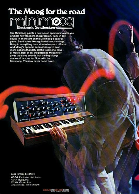 Moog Minimoog Ad About Prosound Interesting Stuff In The