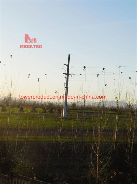 Megatro 35kv Steel Transmission Line Electric Iron Pylon Monopole