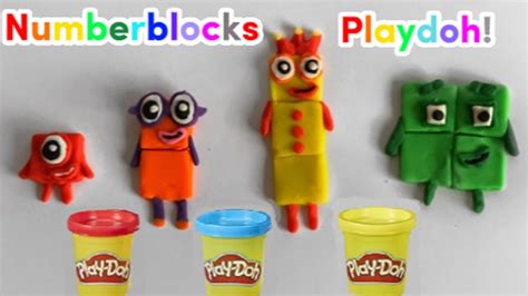 Lets Make Numberblocks 1 5 Out Of Playdoh Learn Colours Create And Play Youtube