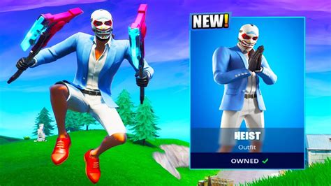 The New Heist Skin Gameplay In Fortnite Youtube