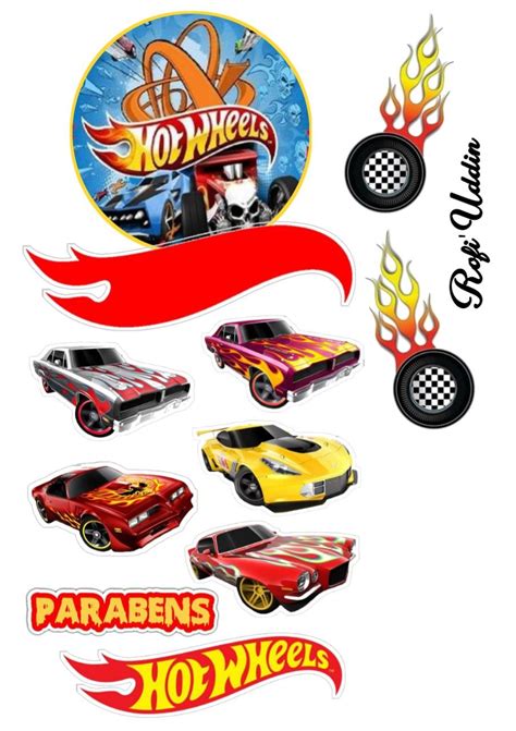 Topper Hot Wheels Hiasan Kue Hiasan