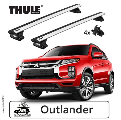 Rack Thule Evo WingBar Flush Rail 7106 Mitsubishi Outlander 2016