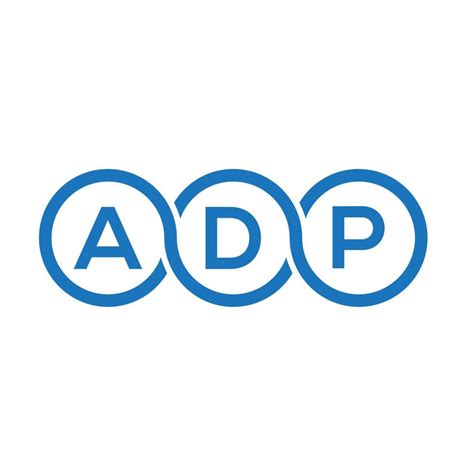 ADP letter logo design on white background. ADP creative initials ...