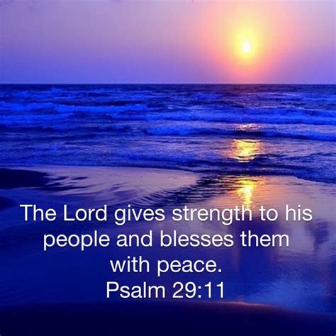 Psalm The Lord Gives Strength To His People And Blesses Them With