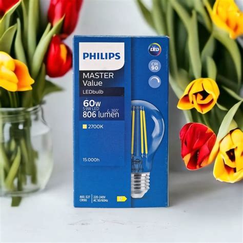 Philips Led Filament Cri E W W Warm Wit Licht