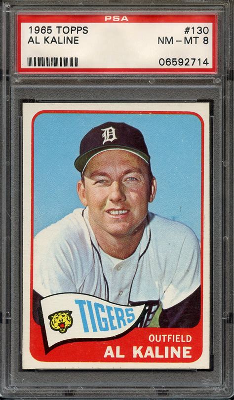 Lot Detail 1965 TOPPS 130 AL KALINE PSA NM MT 8