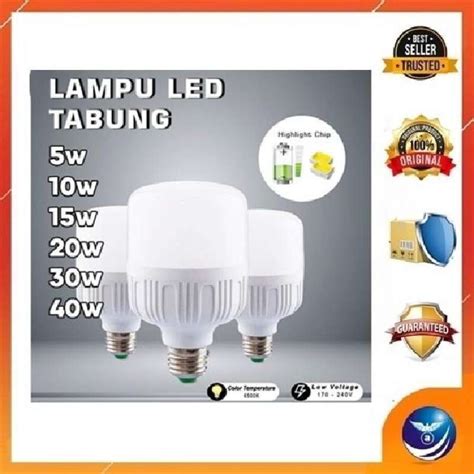 Jual Lampu Led Bulb Jumbo Tabung Kapsul Super Terang Putih