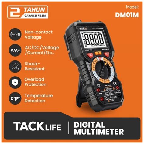 Tacklife Digital Multimeter Dm M With Ncv Dinomarket