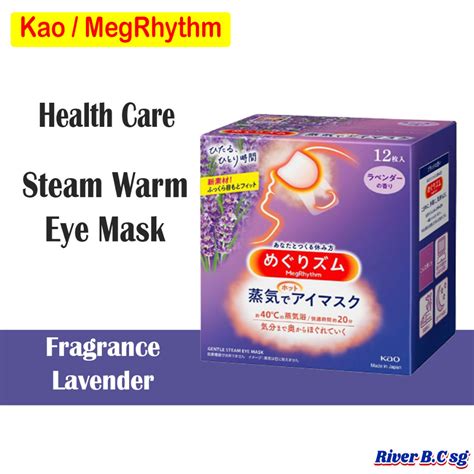 Kao MegRhythm Steam Eye Mask Lavender 12pcs Shopee Singapore